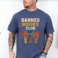 Read Banned Books Club Freely Anti-Censorship Librarian Men's Comfort Colors T-Shirt Blue Jean