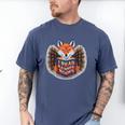 I Read Banned Books Sly Fox Reading Books Men's Comfort Colors T-Shirt Blue Jean