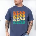 Read Read Read Read Book Lover Reading Bookworm Reader Men's Comfort Colors T-Shirt Blue Jean