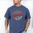 Read Books Lift Weights Fight Fascists Reading Lover Bookish Men's Comfort Colors T-Shirt Blue Jean