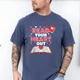 Read Your Heart Out Valentines Day Reading Book Kids Teacher Men's Comfort Colors T-Shirt Blue Jean