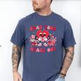 Read Your Heart Out Valentines Day Teachers Book Lovers Men's Comfort Colors T-Shirt Blue Jean