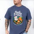 Read S'More Books Around Campfire National Book Week Men's Comfort Colors T-Shirt Blue Jean
