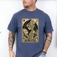 The Reader Tarot Card Book Lover Skeleton Reading Book Men's Comfort Colors T-Shirt Blue Jean The Reader Tarot Card Book Lover Skeleton Reading Book Men's Comfort Colors T-Shirt Blue Jean