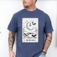 The Reader Tarot Card Bookworm Books Lover Dragon Librarians Men's Comfort Colors T-Shirt Blue Jean