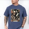 The Reader Tarot Card Skeleton Reading Book Bookworm Bookish Men's Comfort Colors T-Shirt Blue Jean The Reader Tarot Card Skeleton Reading Book Bookworm Bookish Men's Comfort Colors T-Shirt Blue Jean