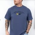 Reader Without a Book Is Tragedy Dragon Bookworm Men's Comfort Colors T-Shirt Blue Jean
