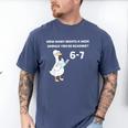 Reading 6-7 Silly Goose Read Books Bookish Bookworm Men's Comfort Colors T-Shirt Blue Jean