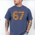 Reading 67 Six Seven Meme Teacher Book Lover Bookshelf Men's Comfort Colors T-Shirt Blue Jean