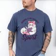 Reading Is My Favorite Sport Saying Cat And Book Lover Men's Comfort Colors T-Shirt Blue Jean Reading Is My Favorite Sport Saying Cat And Book Lover Men's Comfort Colors T-Shirt Blue Jean