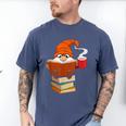 Reading Lover Book Graphic Gnome Men's Comfort Colors T-Shirt Blue Jean
