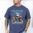 Reading Snow So Many Books Christmas Snow Little Time Men's Comfort Colors T-Shirt Blue Jean