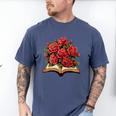 Red Roses Flowers Book Floral Men's Comfort Colors T-Shirt Blue Jean Red Roses Flowers Book Floral Men's Comfort Colors T-Shirt Blue Jean