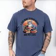 Retro I Just Want To Read Books And Pet Cats Cat Men's Comfort Colors T-Shirt Blue Jean Retro I Just Want To Read Books And Pet Cats Cat Men's Comfort Colors T-Shirt Blue Jean