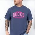 Retro Pink Coquette Bow Valentine Book Lover Varsity Men's Comfort Colors T-Shirt Blue Jean Retro Pink Coquette Bow Valentine Book Lover Varsity Men's Comfort Colors T-Shirt Blue Jean