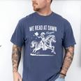 Retro We Read At Dawn Cowgirl Western Librarian Book Lover Men's Comfort Colors T-Shirt Blue Jean