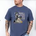 Retro Scary Horror Readers Book Club Spooky Halloween Men's Comfort Colors T-Shirt Blue Jean