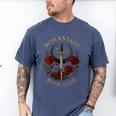 Romantasy Book Club Coffee Sword Roses Men's Comfort Colors T-Shirt Blue Jean Romantasy Book Club Coffee Sword Roses Men's Comfort Colors T-Shirt Blue Jean