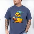 Rubber Duck Reading Book Rubber Duckie Reader Coffee Lover Men's Comfort Colors T-Shirt Blue Jean