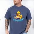 Rubber Duck Reading Book Swim Rubber Duckling Rubber Duckie Men's Comfort Colors T-Shirt Blue Jean