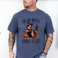 Salem Witch Book Club Bookish Retro Halloween Cat Men's Comfort Colors T-Shirt Blue Jean Salem Witch Book Club Bookish Retro Halloween Cat Men's Comfort Colors T-Shirt Blue Jean