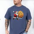 Santa Holding Cookie Xmas Baker Introvert Christmas Men's Comfort Colors T-Shirt Blue Jean Santa Holding Cookie Xmas Baker Introvert Christmas Men's Comfort Colors T-Shirt Blue Jean