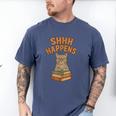 SHHH Happens Librarian Cat Books Library Men's Comfort Colors T-Shirt Blue Jean SHHH Happens Librarian Cat Books Library Men's Comfort Colors T-Shirt Blue Jean