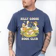Silly-Goose Book Club Goose And Book Lovers Men's Comfort Colors T-Shirt Blue Jean Silly-Goose Book Club Goose And Book Lovers Men's Comfort Colors T-Shirt Blue Jean
