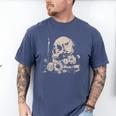 Skull Books Flowers Goth Reader Grunge Dark Alt Aesthetic Men's Comfort Colors T-Shirt Blue Jean Skull Books Flowers Goth Reader Grunge Dark Alt Aesthetic Men's Comfort Colors T-Shirt Blue Jean