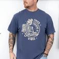 Smut Book Reader Spicy Romance Thick Thighs & Smutty Vibes Men's Comfort Colors T-Shirt Blue Jean