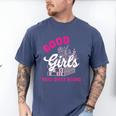 Smutty Book Merch Good Girls Read Dirty Books Smut Readers Men's Comfort Colors T-Shirt Blue Jean