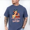 Smutty Spicy Book Reader Spread Those Pages Like A Good Girl Men's Comfort Colors T-Shirt Blue Jean