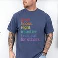 Stop Book Banning Pro Library Men's Comfort Colors T-Shirt Blue Jean Stop Book Banning Pro Library Men's Comfort Colors T-Shirt Blue Jean