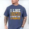 Sumo Wrestling Introvert Wrestler Sumotori Japanese Sport Men's Comfort Colors T-Shirt Blue Jean