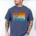 I Survived Reading Banned Books All I Got Was Smarter Men's Comfort Colors T-Shirt Blue Jean