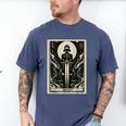 Tarot Cards Guide Book Esoteric Mysticism Clothing Tarot Card Justice Men's Comfort Colors T-Shirt Blue Jean