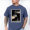 Tarot Cards Guide Book Esoteric Mysticism Clothing The Fool Tarot Card -Adults & Kids Small Short Sleeve Crew Neck Classic Fit Men's Comfort Colors T-Shirt Blue Jean
