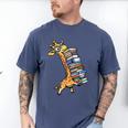 Teacher Shirt Giraffe Holding Books Bookworm Librarian Men's Comfort Colors T-Shirt Blue Jean Teacher Shirt Giraffe Holding Books Bookworm Librarian Men's Comfort Colors T-Shirt Blue Jean