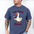 Teacher Silly Goose Reading Book Teaching Tiny Human Tamer Men's Comfort Colors T-Shirt Blue Jean Teacher Silly Goose Reading Book Teaching Tiny Human Tamer Men's Comfort Colors T-Shirt Blue Jean