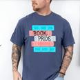 Threadless Grey Sky Chai Trans Book Pride Graphic Men's Comfort Colors T-Shirt Blue Jean