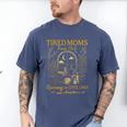 Tired Mom Club Bookish Things Booktrovert Book Lover Men's Comfort Colors T-Shirt Blue Jean