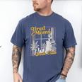 Tired Moms Book Club Reading Books Lovers Mom For Mothers Men's Comfort Colors T-Shirt Blue Jean
