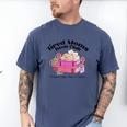 Tired Moms Book Club Running On Coffee Chaos And Chapter Cat Men's Comfort Colors T-Shirt Blue Jean Tired Moms Book Club Running On Coffee Chaos And Chapter Cat Men's Comfort Colors T-Shirt Blue Jean