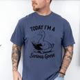 Today I'm A Serious Goose Animal Reading Book Lovers Men's Comfort Colors T-Shirt Blue Jean Today I'm A Serious Goose Animal Reading Book Lovers Men's Comfort Colors T-Shirt Blue Jean