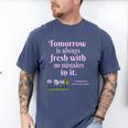 Tomorrow Is Fresh Anne Of Green Gables Book Quote Shirt Premium Tri-Blend Men's Comfort Colors T-Shirt Blue Jean