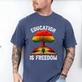 History Education Is Freedom Books Black History Men's Comfort Colors T-Shirt Blue Jean