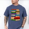 History Month Educated Black Leaders Reading Books Men's Comfort Colors T-Shirt Blue Jean