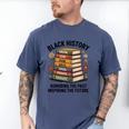 History Month Teacher Reading Book Lover Floral Stack Premium Tri-Blend Men's Comfort Colors T-Shirt Blue Jean