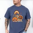 Turkey Read Books Reading Fall Thanksgiving Teacher Men's Comfort Colors T-Shirt Blue Jean Turkey Read Books Reading Fall Thanksgiving Teacher Men's Comfort Colors T-Shirt Blue Jean