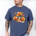 Turkey Reading Books Fall Thanksgiving Teacher Librarian Men's Comfort Colors T-Shirt Blue Jean Turkey Reading Books Fall Thanksgiving Teacher Librarian Men's Comfort Colors T-Shirt Blue Jean
